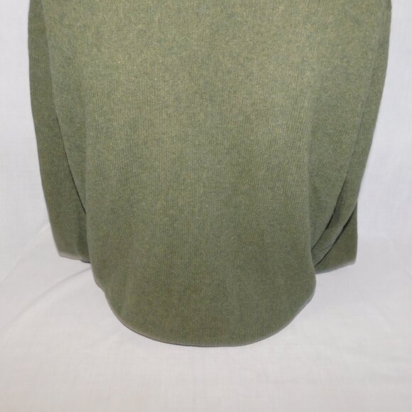 Grant Thomas Mens XL Green V neck 100% Wool Cardigan Grandpa Sweater - Picture 11 of 12